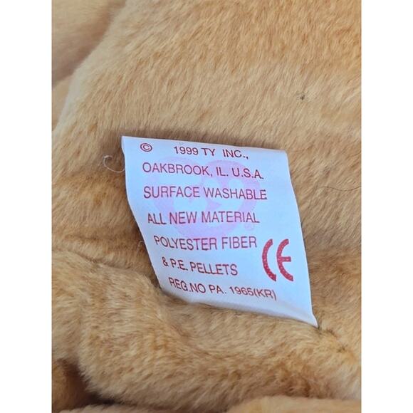 1999 Ty Beanie Baby "Hope" Retired Tan Praying Bear BB30 - Picture 5 of 5